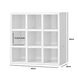 Nicho Mdf Branco Tx Porta Toalhas 9 Lugares 40l X 20p X 40a Cm Nchbr017 - 2