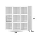 Ver imagem 2 de Nicho Mdf Branco Tx Porta Toalhas 9 Lugares 40l X 20p X 40a Cm Nchbr017