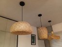Ver imagem 5 de Kit 3 Pendentes Bambu Natural Orgânico Composição C Lâmp.LED