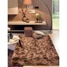 Tapete Felpudo Peludo 200x150 Sala Quarto Marrom Mesclado - 4