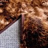 Tapete Felpudo Peludo 200x150 Sala Quarto Marrom Mesclado - 3