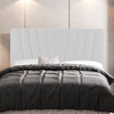 Ver imagem 2 de Cabeceira Cama Box Casal Dublin 140cm Sintético Branco - Desk Design