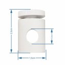 Ver imagem 4 de Kit-3 Desviador de Cabo Para Lustres e Pendentes e Luminária MD-6005/3 Branco