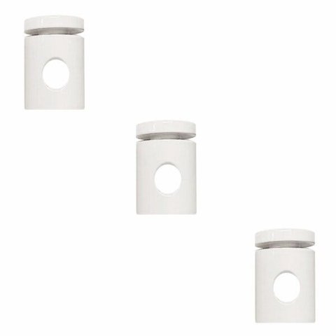 Kit-3 Desviador de Cabo Para Lustres e Pendentes e Luminária MD-6005/3 Branco
