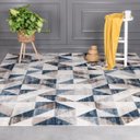 Ver imagem 2 de Tapete para Sala Condor 04 Azul-Cinza 3,00x4,00M - Edantex