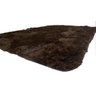 Tapete Sala Peludo 2,00 x 1,40 Mt Marrom Liso Life Tex - 3