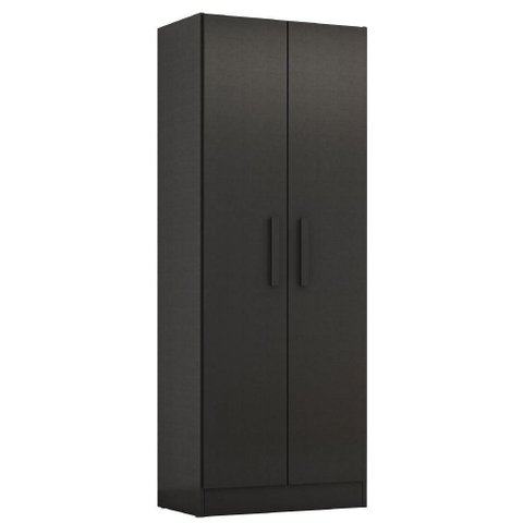 Guarda Roupas Multiuso Solteiro Organizador 4 Prateleiras Belém Notável Preto