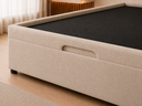 Ver imagem 3 de Cama Box Baíú Baú Casal com Encaixe para Colchão e Puxador Embutido:Bege