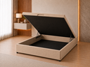 Ver imagem 7 de Cama Box Baíú Baú Casal com Encaixe para Colchão e Puxador Embutido:Bege