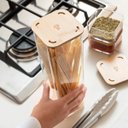 Ver imagem 5 de Pote Hermético Quadrado Modo Bambu Cristal 1,8 Litro - Coza