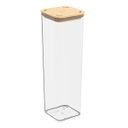 Ver imagem 1 de Pote Hermético Quadrado Modo Bambu Cristal 1,8 Litro - Coza