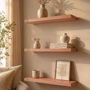 Ver imagem 1 de Kit de 3 Prateleiras 60cm MDF Rosa - On Móveis