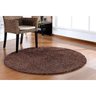 Tapete Redondo 180x180 Marrom Chocolate - 1