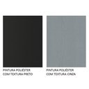 Ver imagem 6 de Guarda-roupa Casal 3 Portas de Correr com Espelho Preto/cinza Nobre Madesa Preto/cinza