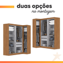 Ver imagem 5 de Guarda Roupas Modulado de Canto Madrid com 5 Portas e 2 Gavetas Maxel