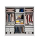 Ver imagem 2 de Guarda Roupa Kiev 3 Portas 6 Gavetas Com Espelho Clic Móveis
