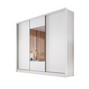 Ver imagem 3 de Guarda Roupa Kiev 3 Portas 6 Gavetas Com Espelho Clic Móveis