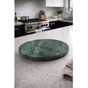 Ver imagem 3 de Bandeja Decorativa Mármore Verde Guatemala para Servir 30x30cm