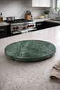 Ver imagem 3 de Bandeja Decorativa Mármore Verde Guatemala para Servir 30x30cm