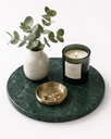 Ver imagem 2 de Bandeja Decorativa Mármore Verde Guatemala para Servir 30x30cm