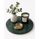 Ver imagem 2 de Bandeja Decorativa Mármore Verde Guatemala para Servir 30x30cm