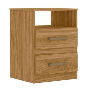 Mesa de Cabeceira Apolo 2 Gavetas Freijó Moval