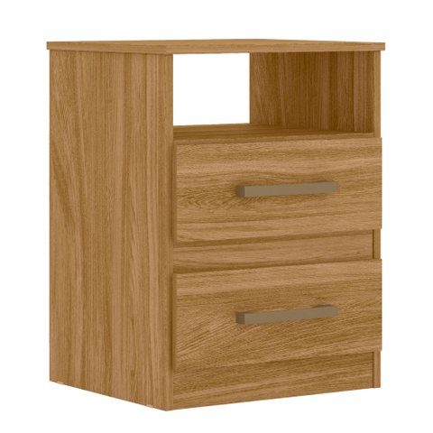 Mesa de Cabeceira Apolo 2 Gavetas Freijó Moval