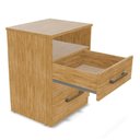 Ver imagem 4 de Mesa de Cabeceira Apolo 2 Gavetas Freijó Moval