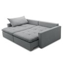 Ver imagem 7 de Sofá Cama Casal Retrátil 208cm Carly F05 Linho Impermeabilizado Cinza - Mpozenato