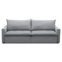 Ver imagem 5 de Sofá Cama Casal Retrátil 208cm Carly F05 Linho Impermeabilizado Cinza - Mpozenato