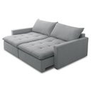 Ver imagem 6 de Sofá Cama Casal Retrátil 208cm Carly F05 Linho Impermeabilizado Cinza - Mpozenato