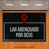 Tapete Capacho Gospel Lar Abençoado Por Deus - 1