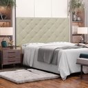 Ver imagem 2 de Cabeceira Cama Box Casal Queen Dora 160cm Estofada Estrutura Mdf-mdp Corino Creme Loja Sheep