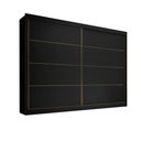 Ver imagem 4 de Guarda Roupa Casal 100% Mdf 2 Portas 6 Gavetas - Sevilha- Preto