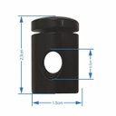 Ver imagem 4 de Kit-2 Desviador de Cabo Para Lustres e Pendentes e Luminária MD-6005/2 Preto