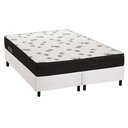 Ver imagem 1 de Cama Box King: Colchão Espuma Ortobom D45 Light Saúde + Base CRC Courano White(186x198)