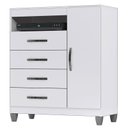 Ver imagem 2 de Cômoda Sapateira Cannes Branco - Incorplac