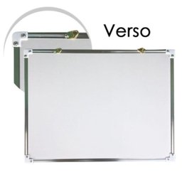 LOUSA QUADRO BRANCO MOLDURA DE ALUMINIO DUPLA FACE MAGNETICO MURAL MULTIUSO PARA RECADOS ANOTACES TA - 2