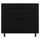 Ver imagem 1 de Cabeceira Cama Box Casal King Size Malik 195cm Suede Preto - Abmaza