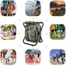 Cadeira Mochila Banqueta Bolsa Semi Termica Banco Dobravel Pesca Acampamento Pescaria Camping Praia  - 5
