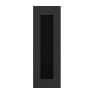 Puxador Porta Embutir Concha Quadrado 15cm Preto Pado - 2