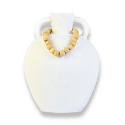 Vaso Decorativo Branco com Colar Grande - 2