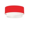 Plafon para Sala de Jantar Cilíndrico Sj-3062 Cúpula Cor Vermelho Branco - 1