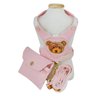COLETE PEITORAL COM GUIA URSO ROSA - BONITO PRA CACHORRO - GG - 1