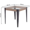 Ver imagem 6 de Conjunto Sala de Jantar Espanha com 4 Cadeiras em Aço Tampo de Vidro Mais Decor