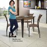 Conjunto Sala de Jantar Espanha com 4 Cadeiras em Aço Tampo de Bp Melamínico Mais Decor - 5