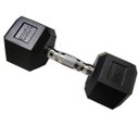 Ver imagem 2 de Halter Peso 10kg Sextavado Dumpbell Emborrachado Cromado Academia Musculaçao Biceps Triceps Ombro Ex