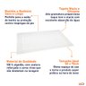 Toalha de Piso Felpuda Prime Jacquard 50x70cm - Wp Connect - Branco - 5