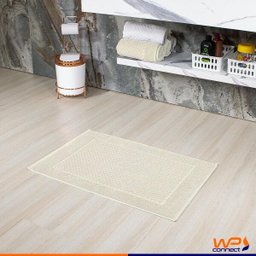 Toalha de Piso Felpuda Prime Jacquard 50x70cm - Wp Connect - Creme - 2