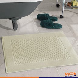 Toalha de Piso Felpuda Prime Jacquard 50x70cm - Wp Connect - Creme - 4